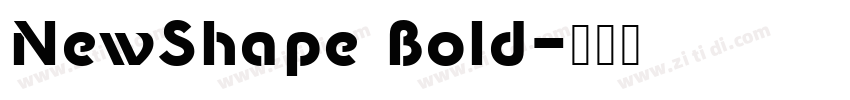 NewShape Bold字体转换